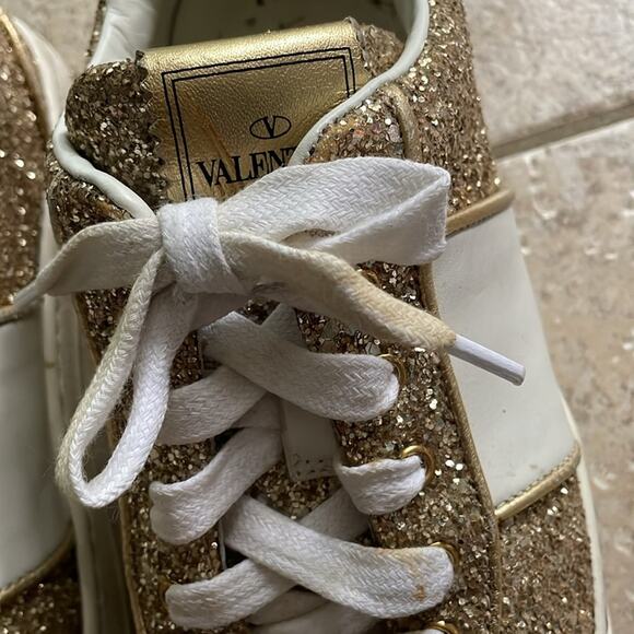 VALENTINO GARAVANI Glitter Flycrew Sneakers - Picture 5 of 16
